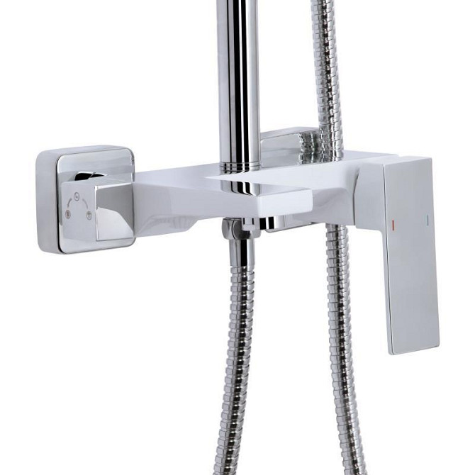 Душевая система из латуни Qtap Gemini на три потребителя (с изливом) QTGEM111CRW45687 Chrome/White Харьков - изображение 3