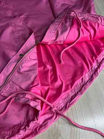 Куртка жіноча Lady Yep 9096-1 вітрівка оверсайз подовжена з капюшоном, рожевий, one size Одеса