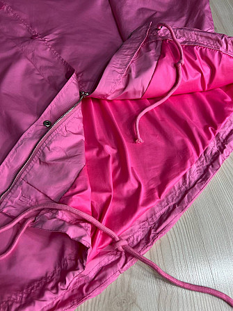 Куртка жіноча Lady Yep 9096-1 вітрівка оверсайз подовжена з капюшоном, рожевий, one size Одеса - фото 5