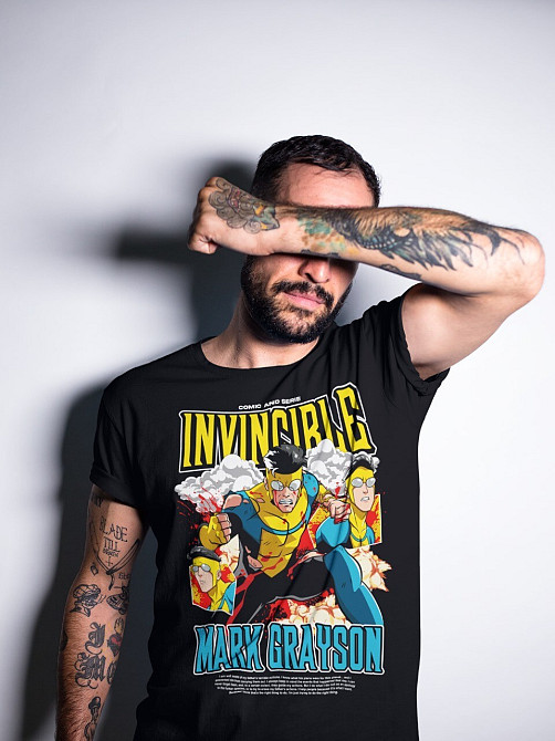 Футболка для хлопчика з аніме принтом Мовіе Бест Філм Ловер оверсайз (зріст від 165 до 180) Чорний AnimeJ0548m Дніпро - фото 3