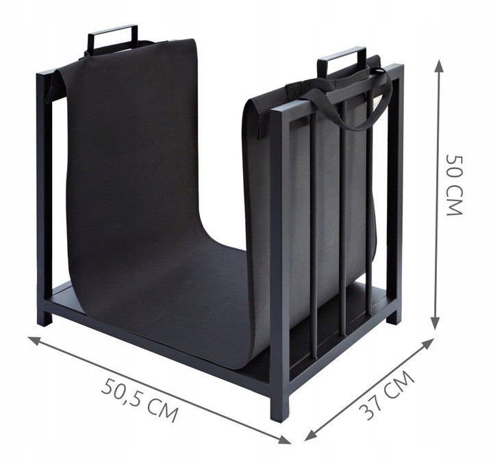 Кошик металевий для зберігання дров з чохлом Kaminer (4164/24628) Нововолинськ - фото 6