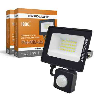 Прожектор EVROLIGHT FM-01D-20 20W 6400К Винница