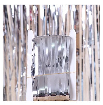 Дождик для фотозоны длинный 4 м на 1 м серебристый Киев - изображение 2