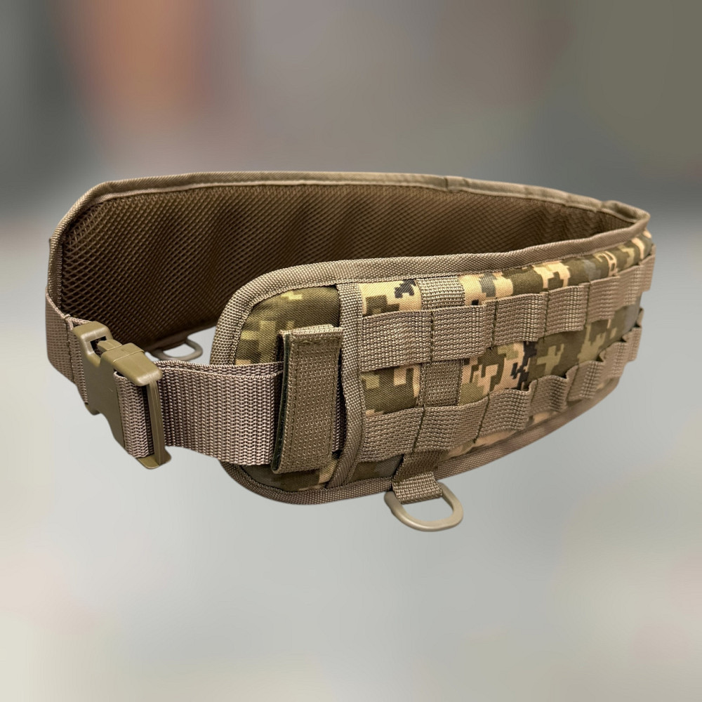 Пояс разгрузочный с Молли, Пиксель, Cordura 1000D, WINTAC, варбелт тактический боевой пояс, разгрузка поясная Solmir Киев - изображение 1