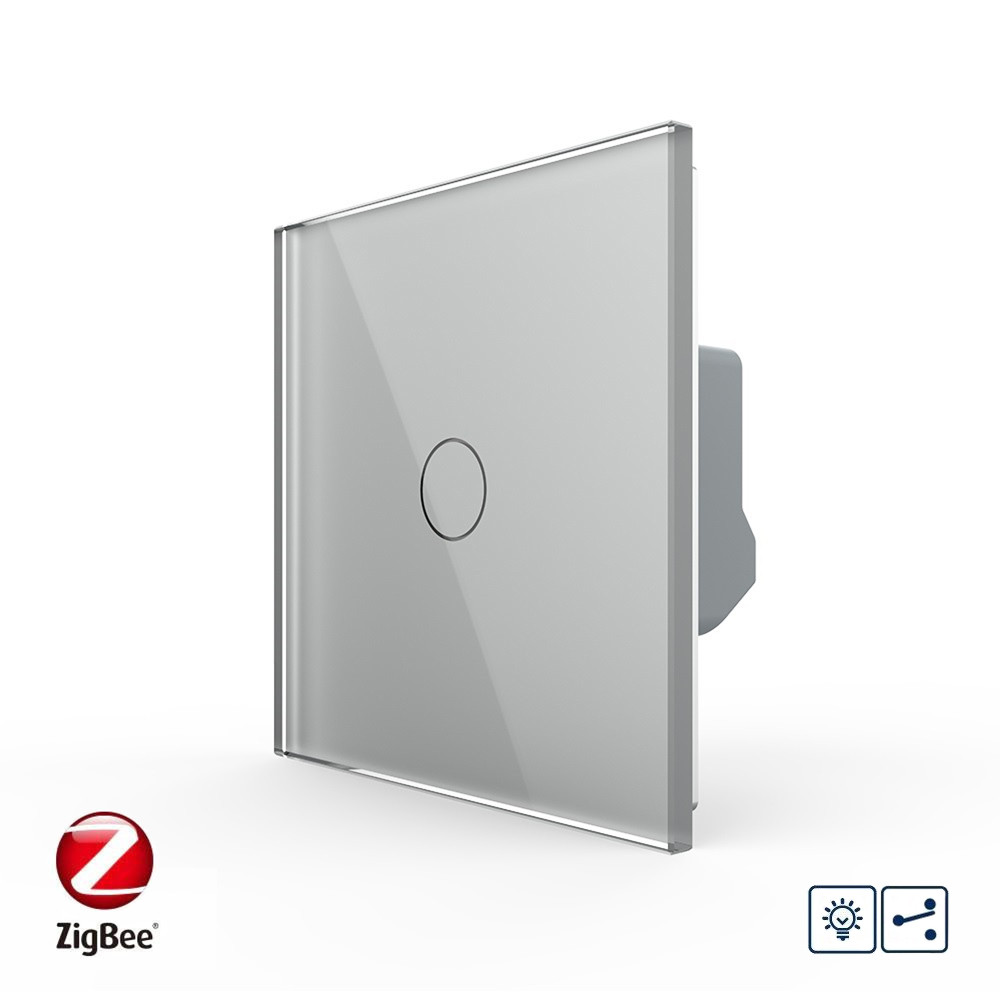 LIVOLO Розумний сенсорний прохідний/перехресний диммер Livolo сірий ZigBee (VL-C7FC1SD1Z-2GIP) Коломыя - изображение 7