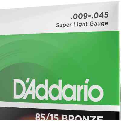 Струны для гитары D'Addario 85/15 Bronze Super Light (09-45) (EZ890) Винница
