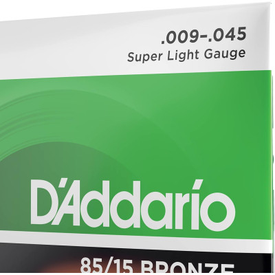 Струни для гітари D'Addario 85/15 Bronze Super Light (09-45) (EZ890) Вінниця - фото 4