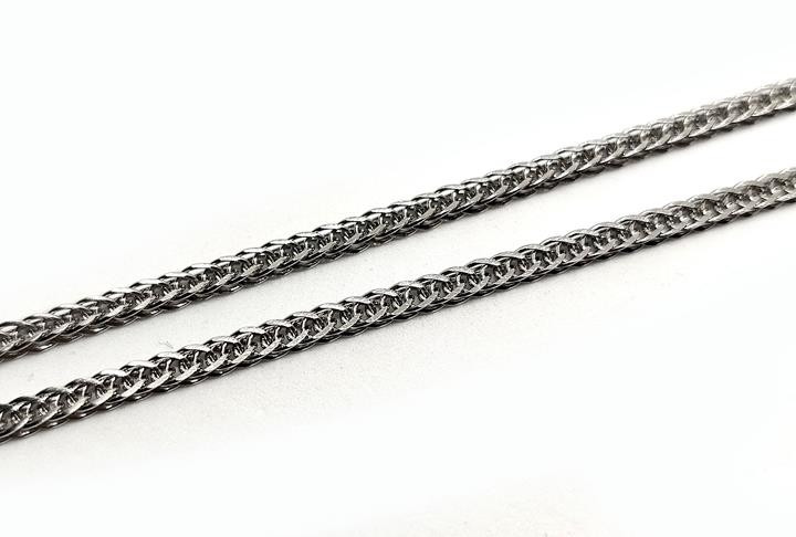 Ланцюжок на шию стильний сріблястий Київ - фото 1