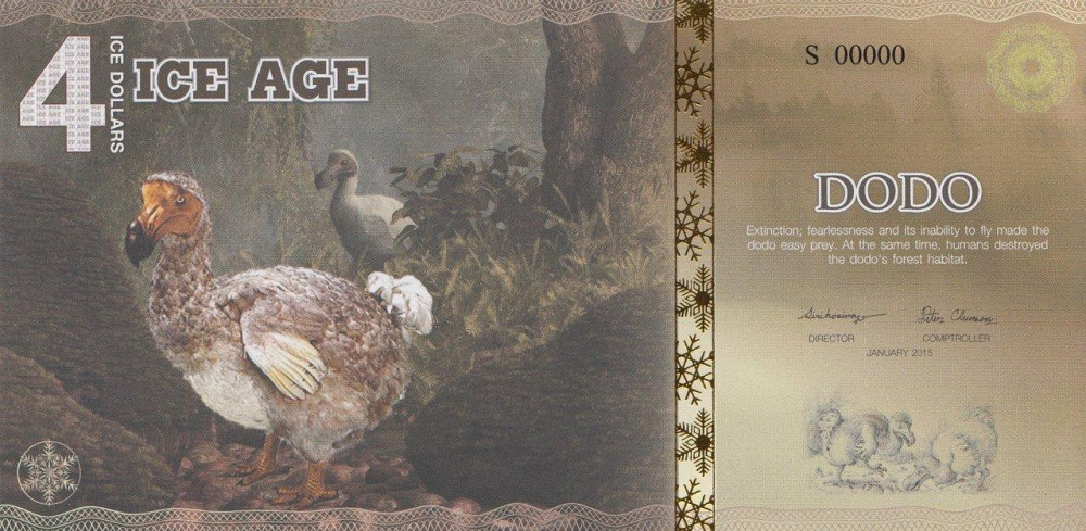 ICE AGE 4 доларів 2015р UNC Полтава - изображение 1