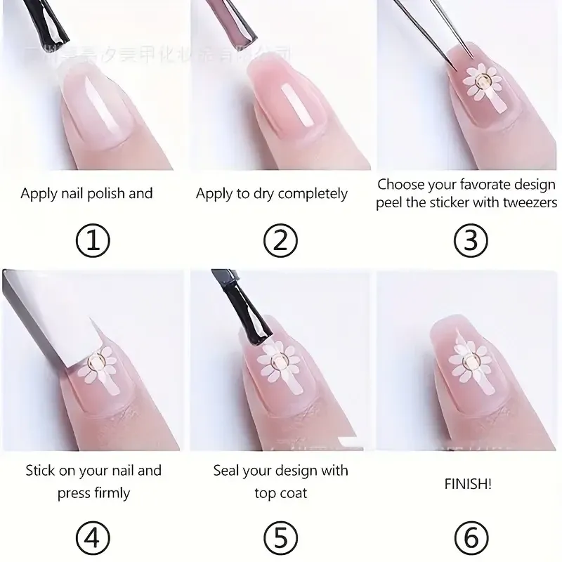 Стикеры для ногтей с котиками – 3D наклейки маникюрные, набор 80×105 мм Киев - изображение 4