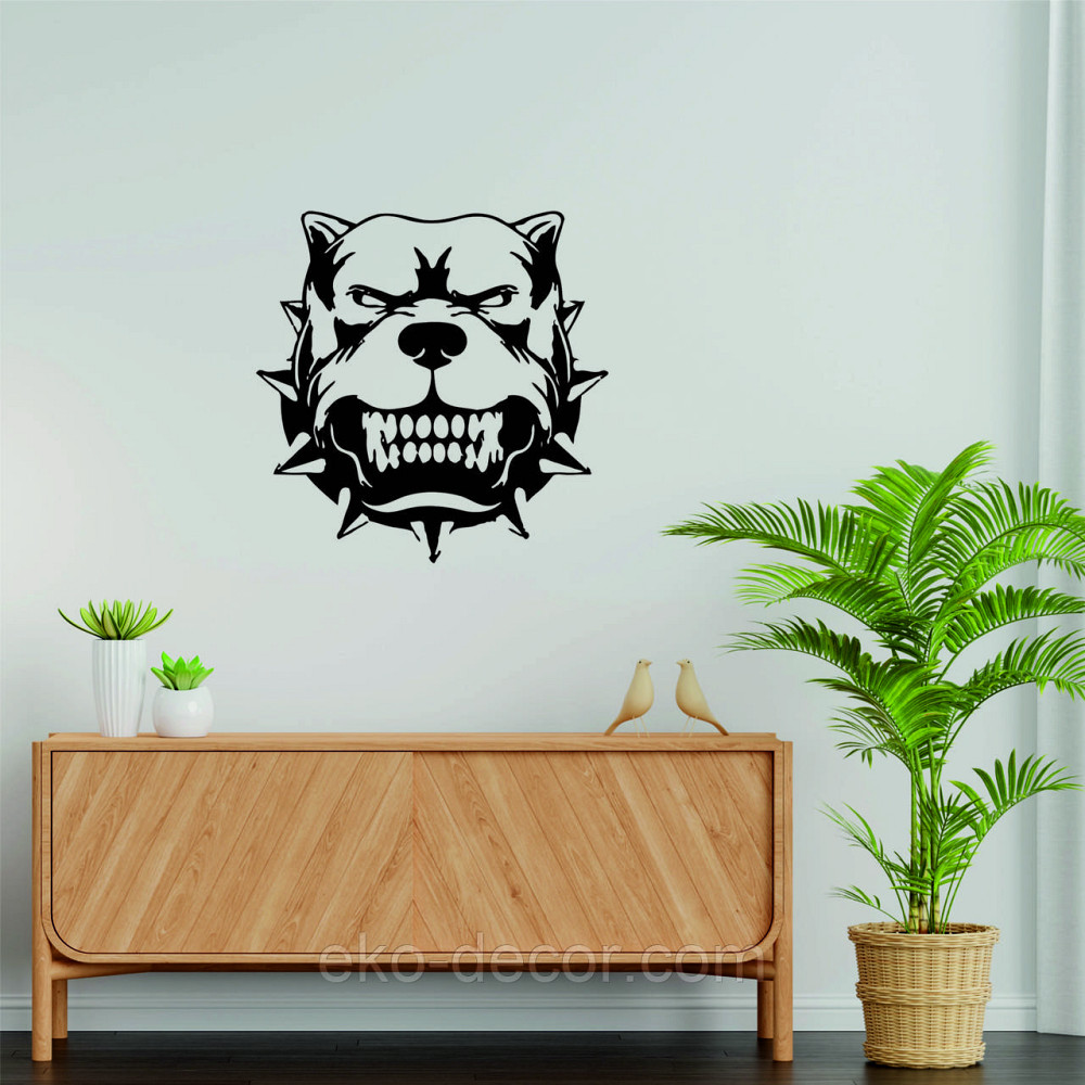 Декоративне настінне Панно «Собака», Декор на стіну 90*90 см, Чорний Київ - фото 6