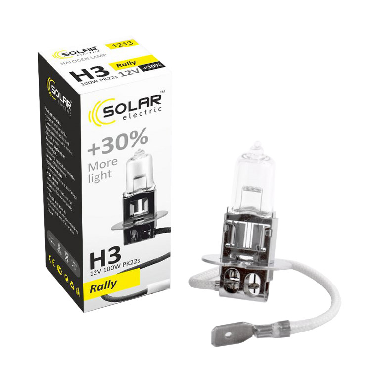 Галогенова лампа Solar H3 12V 100W PK22s Starlight +30% Львів - фото 1