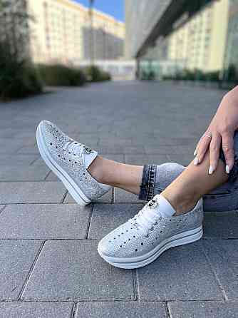 Liya Кросівки жіночі LIYA 106 срібні (весна-літо, шкіра натуральна) (3304) лише 39р. Коломия