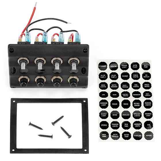 Панель на 4 перемикачі автомат 82х107мм HF60-044PN Черкаси