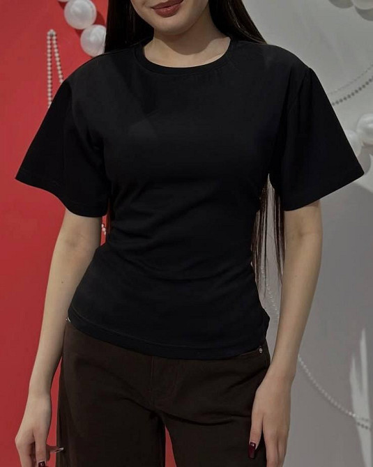 Жіноча базова повсякденна футболка з імітацією корсету Одеса - фото 1