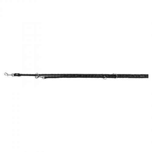 Повідець-перестібка Trixie Cavo для собак, нейлон, S-M: 2 м/12 мм, чорний Вінниця