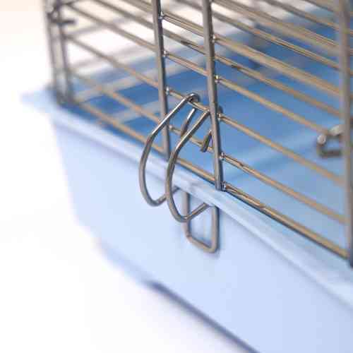 Клетка Природа Фаворит для джунгарских хомяков и мышей с колесом хром/голубая 30x20x24 см Киев