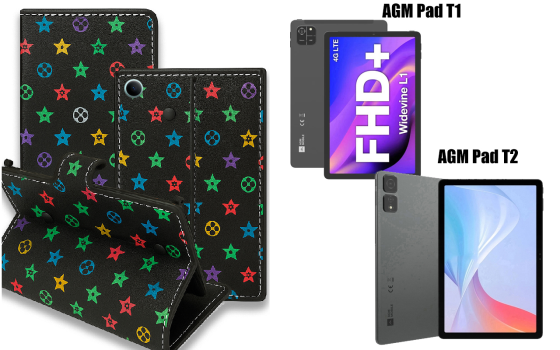 Книга-трансформер для планшета Agm Pad T1, Agm Pad T2, цвет Black Lyi Black Киев