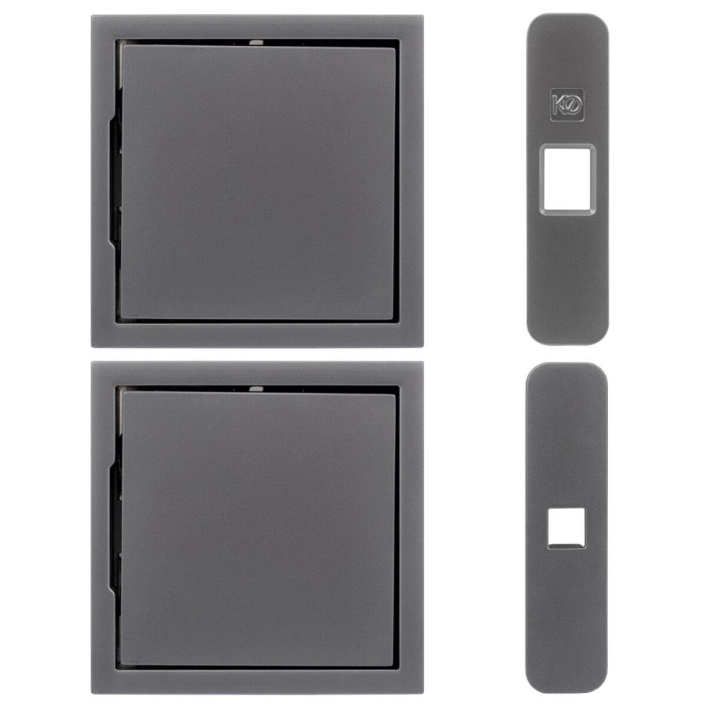 Магнітна ручка Koblenz Kuadra QB 200 CS для орних дверей із замком мат хром Київ - фото 1