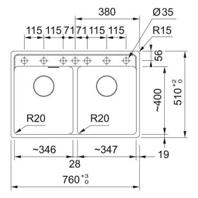 Мийка кухонна Franke 114.0720.010 Вінниця - фото 2