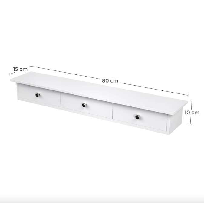 Полиця настінна Leobert Corner три шухляди білий Киев - изображение 3