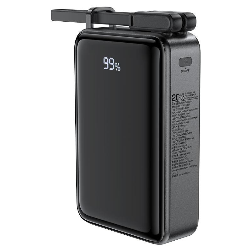 Павербанк 20000 mAh ACEFAST M4 PD67W швидка зарядка чорний power bank повербанк Одеса - фото 9