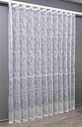 Тюль VR-Textil 1552т Cale Жакард мармур Білий 300х270 см (42-0466) Київ