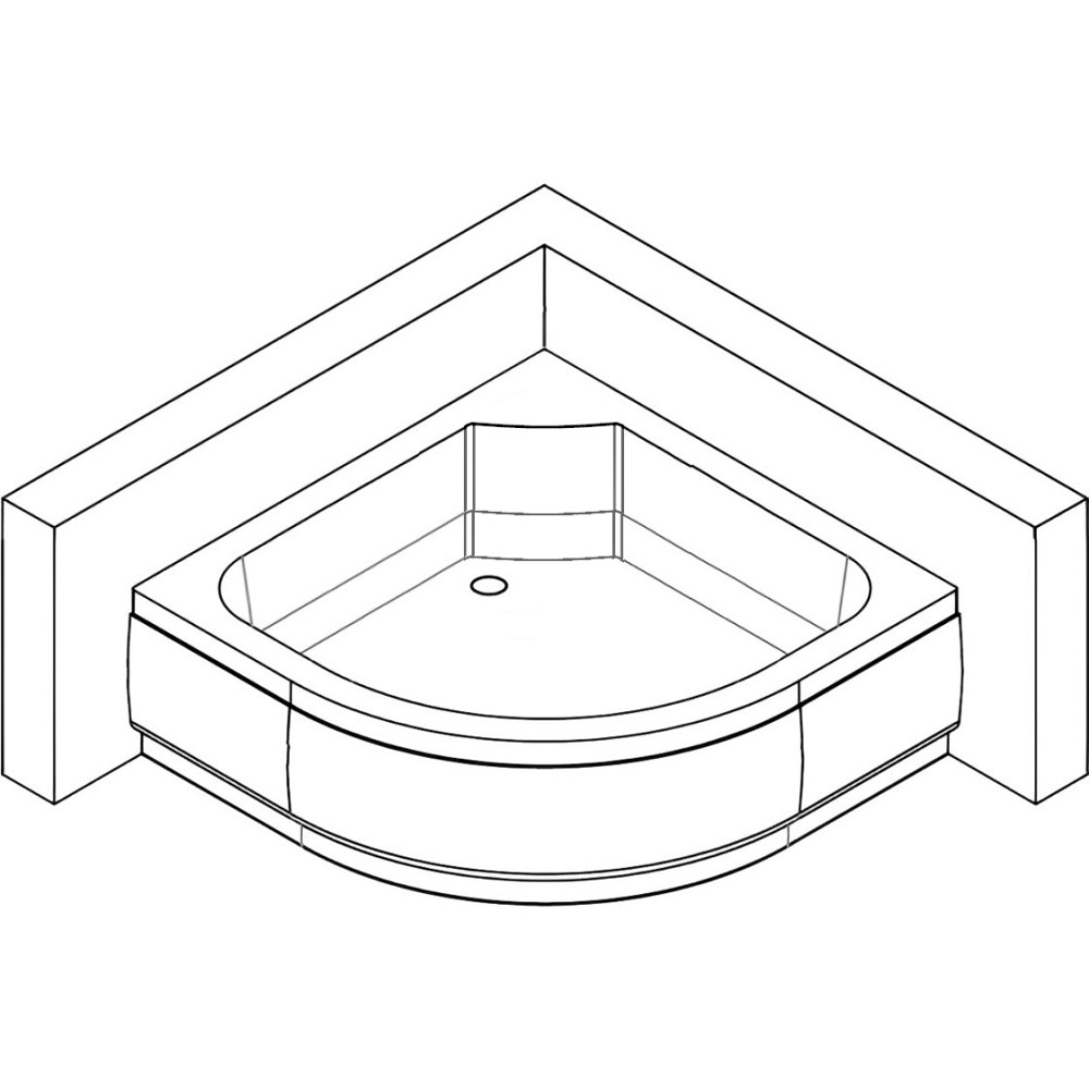 Душовий піддон півкруглий SLUPIA RM90F BRAVO (1уп.) Киев - изображение 10