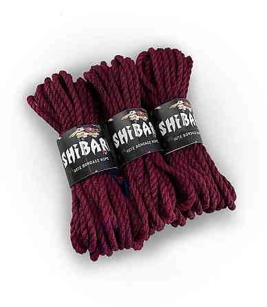 Джутовая веревка для Шибари Feral Feelings Shibari Rope, 8 м фиолетовая Sex Aura Киев