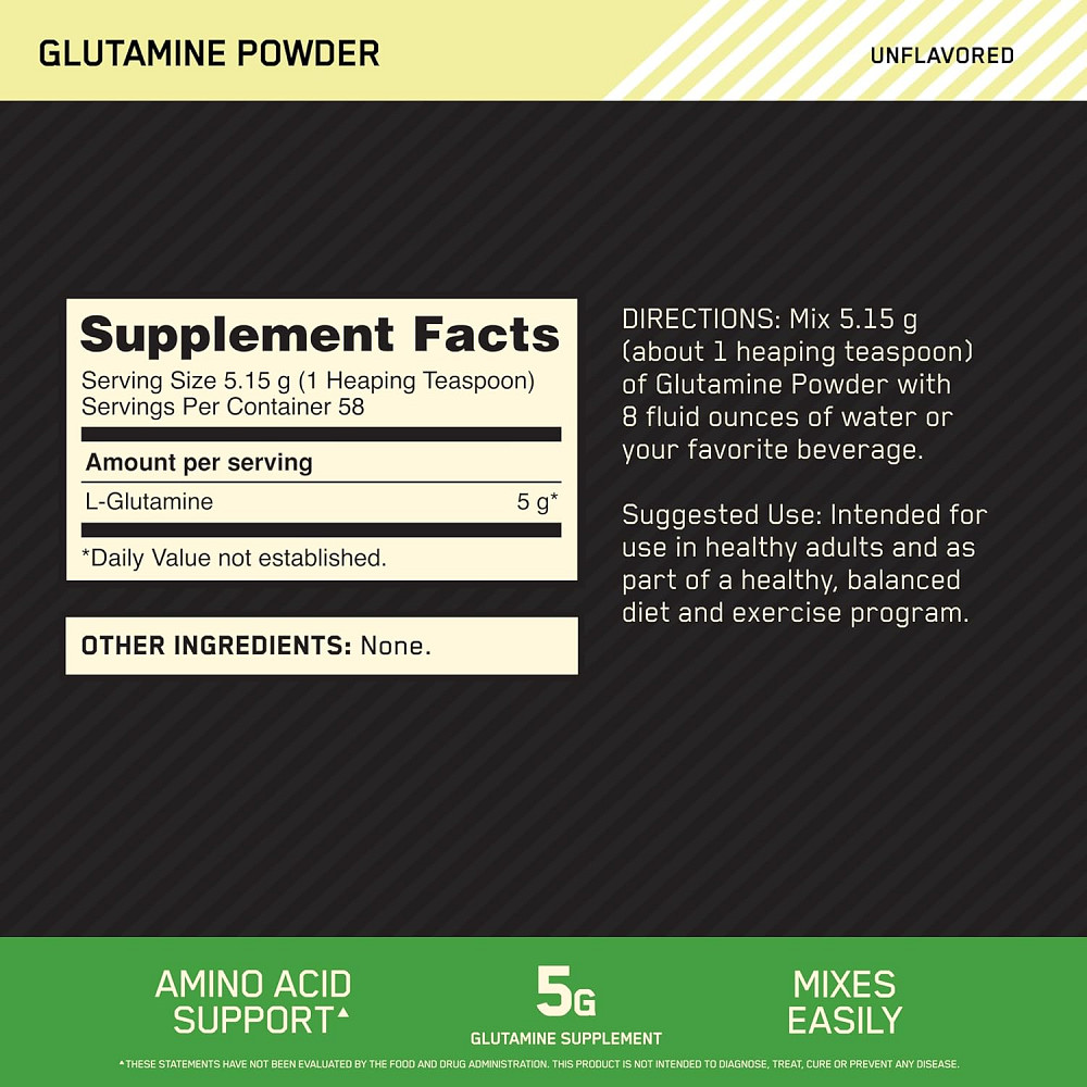 Глютамин Optimum Nutrition Glutamine Powder 300 g Луцк - изображение 2