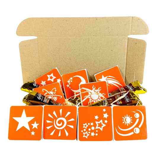 Набір хни з трафаретами для біо-тату №11 henna-set-11, 9 трафаретів Вінниця