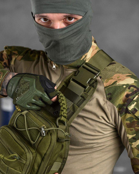 Тактична сумка нагрудна paracord oliva 3-0 Одеса - фото 9