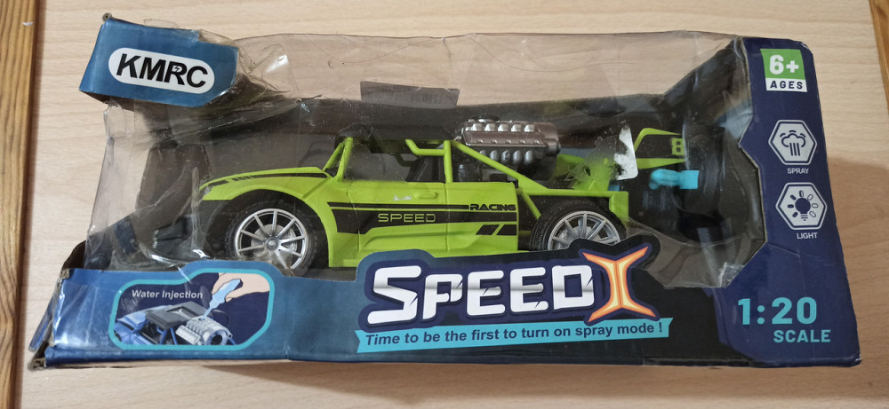 Автомобіль на пульті управління з парою і підсвічуванням 1:20 зелений коробка з невеликим дефектом Київ - фото 8