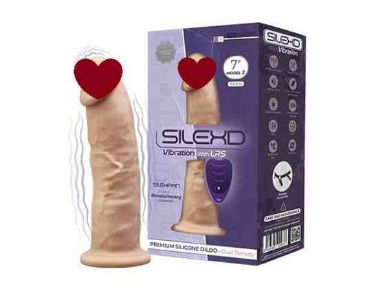 Фалоімітатор з вібрацією SilexD Henry Vibro Flesh (MODEL 2 size 7in) + LRS, діаметр 4,4 см Sex Aura Київ