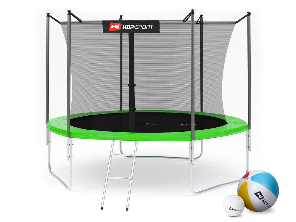 Батут Hop-Sport 10ft (305см) зеленый с внутренней сеткой Киев - изображение 9