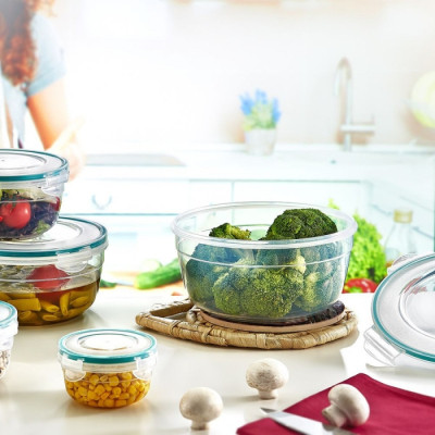 Харчовий контейнер Irak Plastik Fresh круглий 1,5 л прозорий (5226) Вінниця - фото 5