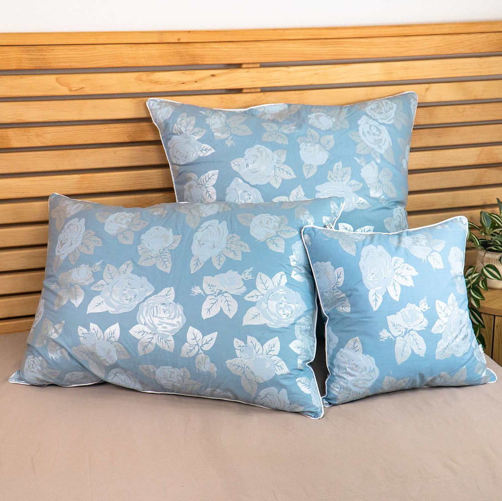 Подушка из Холлофайбера - Синтепух YouStar - упругая 50x70 см (Голубой) Сумы - изображение 3