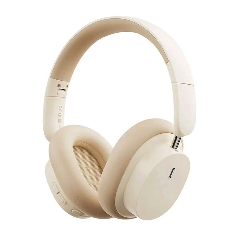 Бездротові накладні навушники Baseus Bowie D05 Wireless Headphones Creamy-white Киев - изображение 1