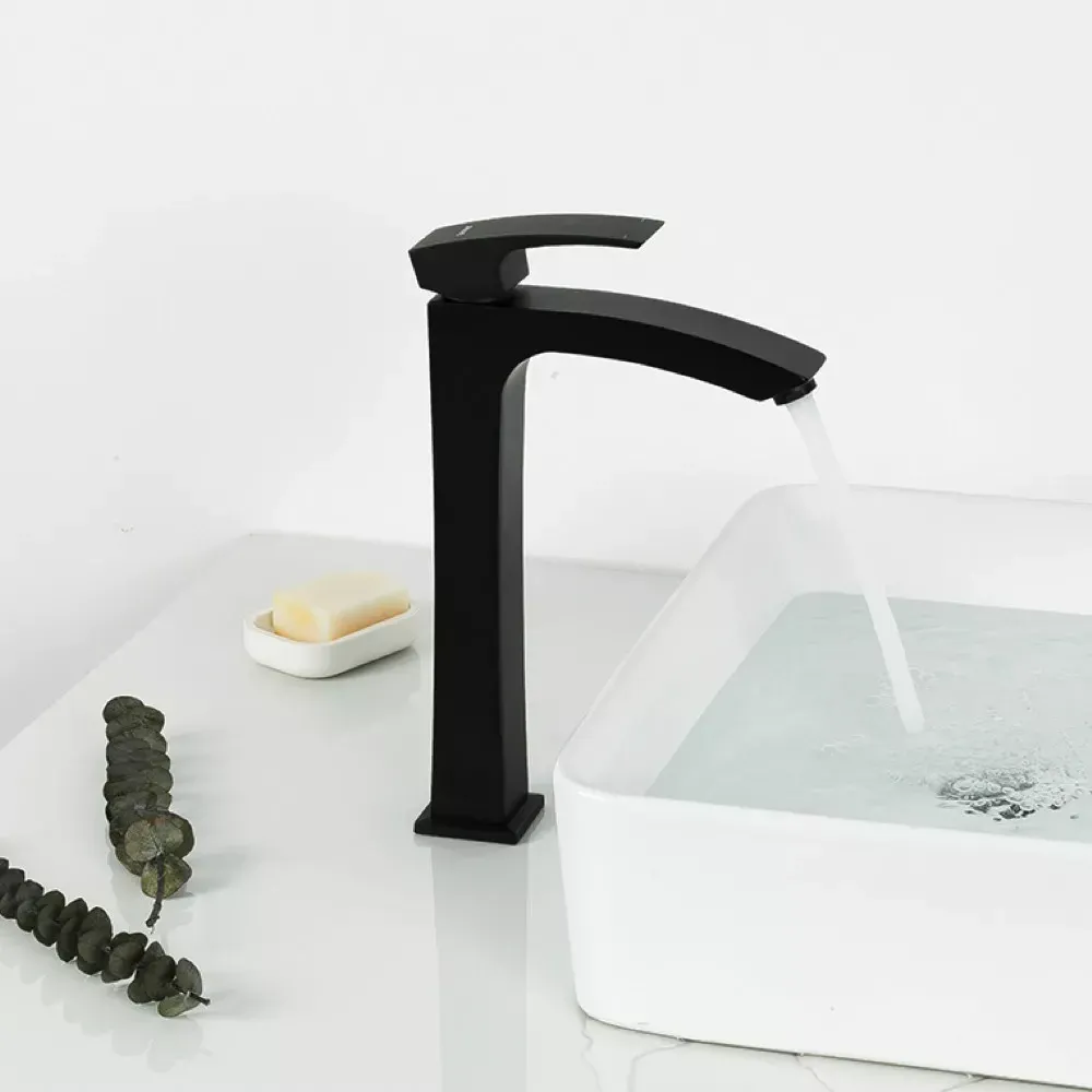 Смеситель для раковины высокий GAPPO G1007-16 черный Киев - изображение 2