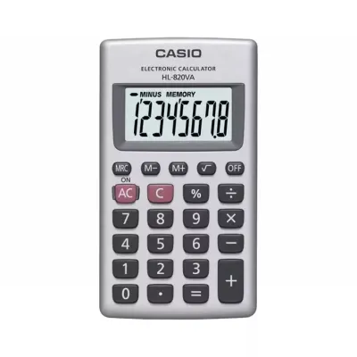 Калькулятор Casio HL-820VA-W-EP, серебряный (CALC-CAS-HL-820VA-W) Винница - изображение 1