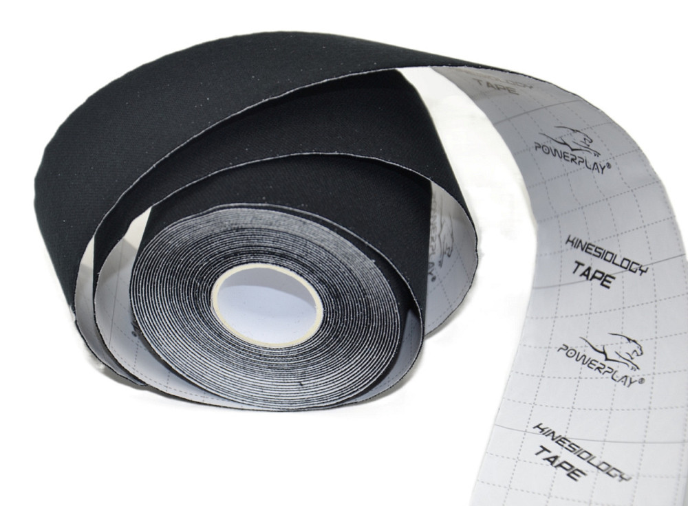 Кінезіологічний тейп PowerPlay 4315 Чорний 5cм*5м Луцк - изображение 4