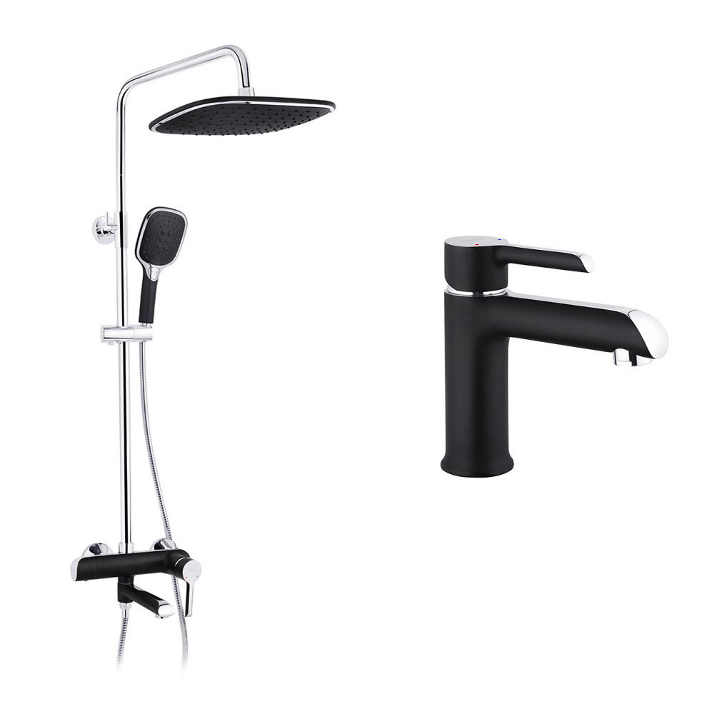 Набір 2 в 1 душова система Kroner Essen-SCH063 + змішувач Essen-SCH010 Київ - фото 1