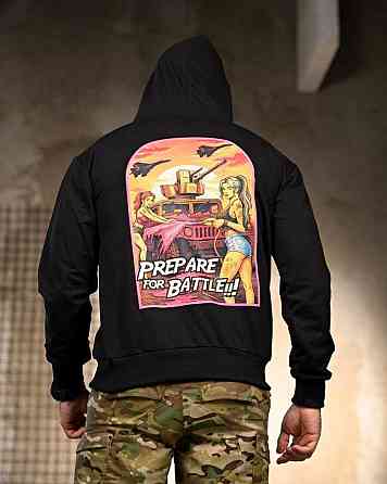 Мілітарі Худі Prepare for Battle black РП7392 Київ