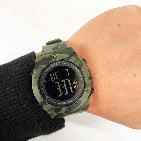 Військовий годинник з батарейкою SKMEI 1772CMGNBK, Годинники спортивні скмей, Армійський DS-710 годинник топ Київ