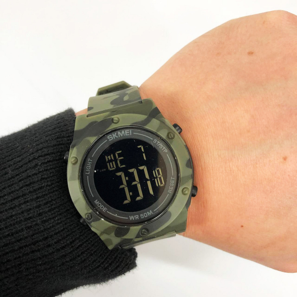 Військовий годинник з батарейкою SKMEI 1772CMGNBK, Годинники спортивні скмей, Армійський DS-710 годинник топ Київ - фото 3