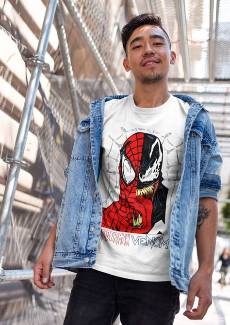 Футболка для мальчика аниме Суперхеро Ловер Ретро Фамилй оверсайз (рост от 165 до 180 ) Черний AnimeJ1152m Днепр - изображение 4