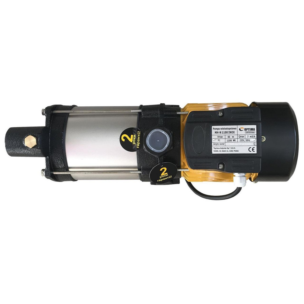 Насос відцентровий багатоступінчастий Optima MH-N 1100INOX 1,1кВт нерж, колеса (000011513) Київ - фото 3