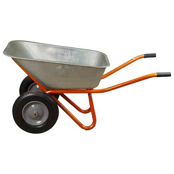 Тачка будівельна двоколісна 100 л 320 кг колесо 15" (з 5-х ЧАСтЕЙ) FLORA (5056714) Київ