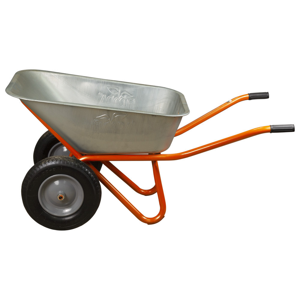 Тачка будівельна двоколісна 100 л 320 кг колесо 15" (з 5-х ЧАСтЕЙ) FLORA (5056714) Київ - фото 2