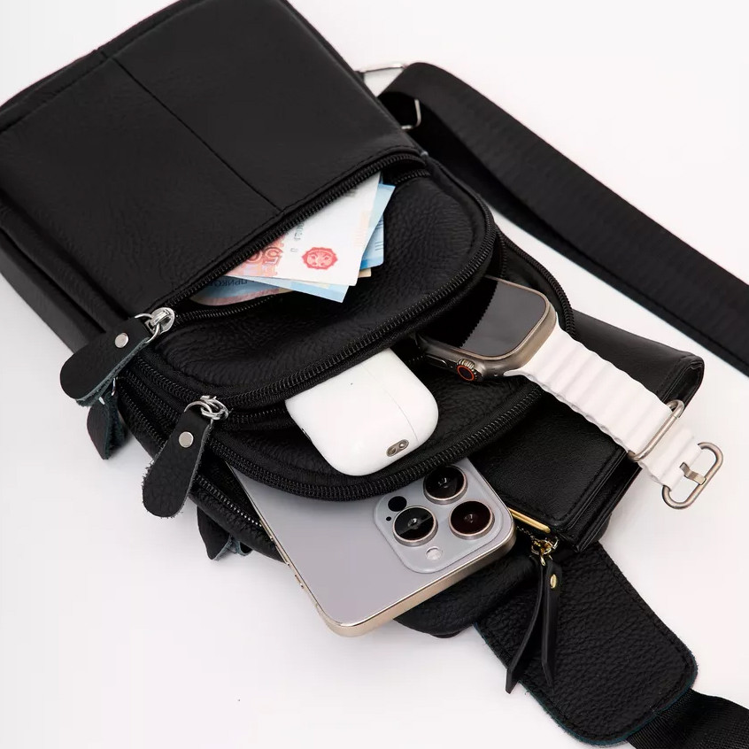 Мужская городская сумка кросс-боди, Сумки слинг мужские кросс боди, Мужская деловая сумка кросс-боди WK-51 Львов - изображение 17